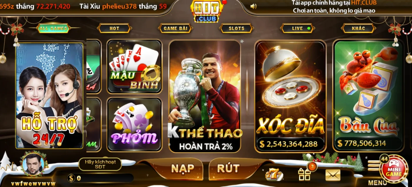 Đặt cược thỏa thích cùng cược thể thao Hitclub
